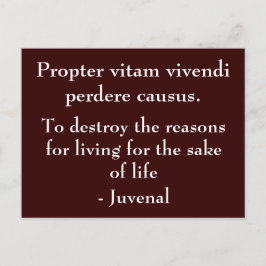 Redenen voor het leven briefkaart