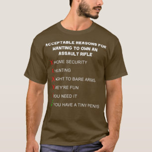 Redenen voor het verlangen naar een Pistool van de T-shirt