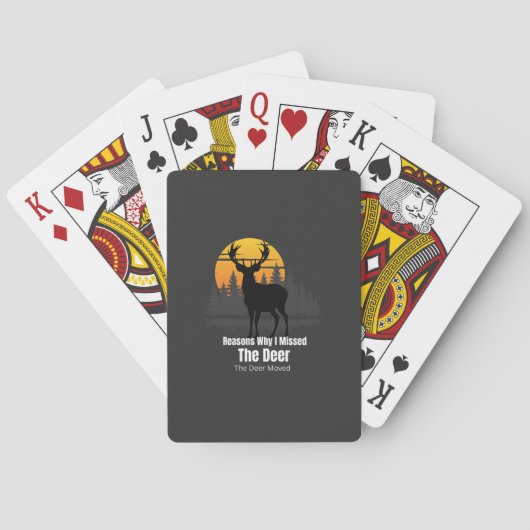 Redenen waarom ik de herten miste pokerkaarten (Achterkant)