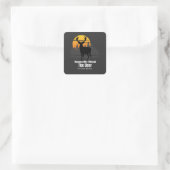 Redenen waarom ik de herten miste vierkante sticker (Tas)