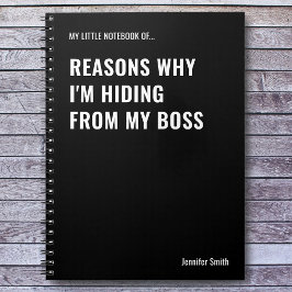 Redenen waarom ik een grappig citaat verberg notitieboek