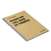 Redenen waarom ik nooit een grappig citaat zal gev notitieboek (Rechterzijde)