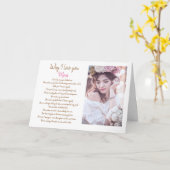 Redenen waarom ik van je hou met foto's kaart (Gele Bloem)