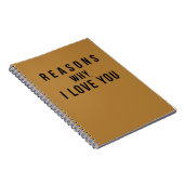 Redenen waarom ik van je hou notitieboek (Rechterzijde)