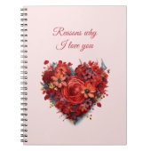 Redenen waarom ik van je hou | VALENTIJNSDAG Notitieboek (Voorkant)