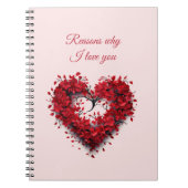 Redenen waarom ik van je hou | VALENTIJNSDAG Notitieboek (Voorkant)