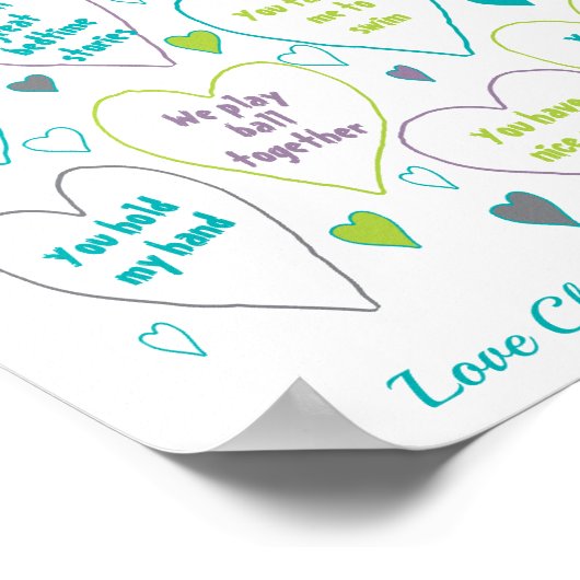 Redenen waarom ik van je Moederdag cadeau hou Poster (Hoek)