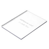 Redenen waarom ik van je Notitieboek hou (Linkerzijde)