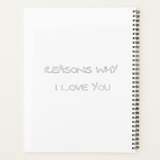 Redenen waarom ik van je Notitieboek hou (Achterkant)