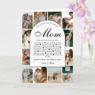Redenen waarom we van je houden mama foto collage  kaart