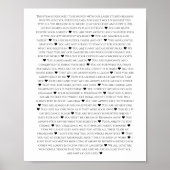 Redenen waarom we van je houden Milestone verjaard Poster (Voorkant)