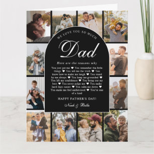 Redenen waarom we van je houden papa fotocollage V Kaart