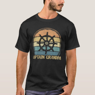  rederij met scheepswielpontoon kapitein Gran T-shirt