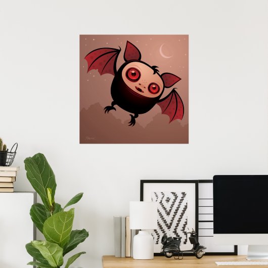 RedEye de Vampire Bat Boy Poster (Thuiskantoor)