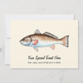 Redfish Event Invitations Kaart (Voorkant)