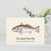 Redfish Event Invitations Kaart (Staand voorkant)