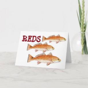 Redfish Greetings Card Kaart