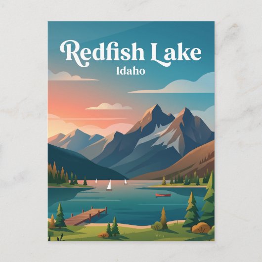 Redfish Lake VS Briefkaart (Voorkant)