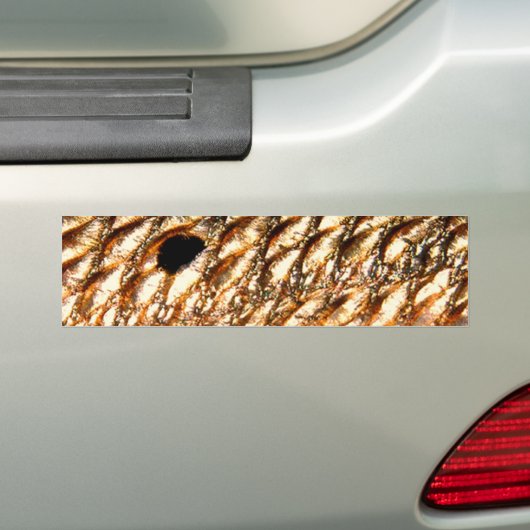 "Redfish" - rode drum door PatternWear© Bumpersticker (Op auto)