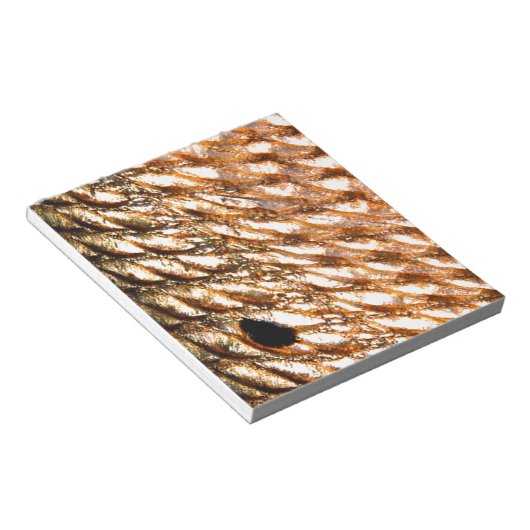 "Redfish" - rode drum door PatternWear© Notitieblok (Schuin)