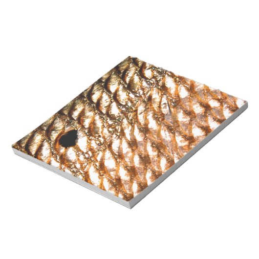 "Redfish" - rode drum door PatternWear© Notitieblok (Linkerzijde)