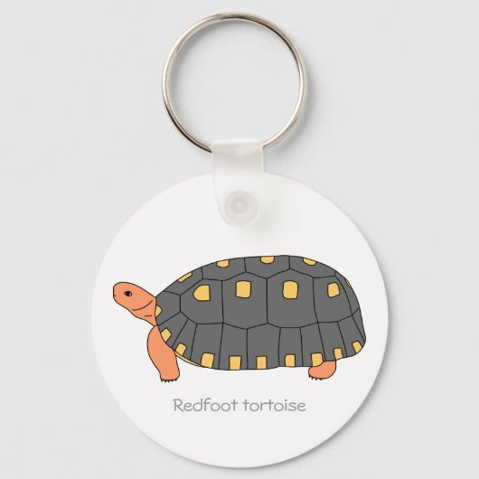 Redfoot Tortoise Sleutelhanger (Voorkant)