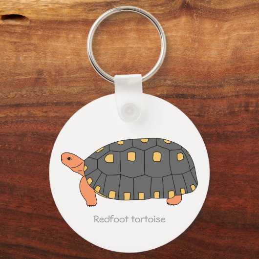 Redfoot Tortoise Sleutelhanger (Voorkant)
