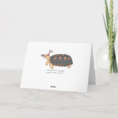 Redfoot Tortoise Verjaardag Kaart 5 (Achterkant)