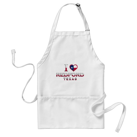 Redford, Texas Standaard Schort (Voorkant)