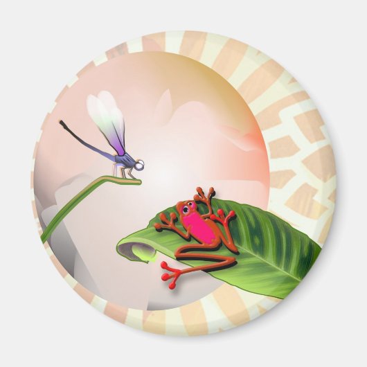 RedFrog kijken libel Magneet (Voorkant)