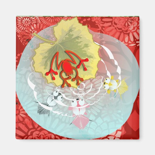 RedFrog met kois Magneet (Voorkant)