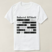 RedGedraaid Affidavit T-shirt (Design voorkant)