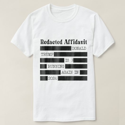 RedGedraaid Affidavit T-shirt (Design voorkant)
