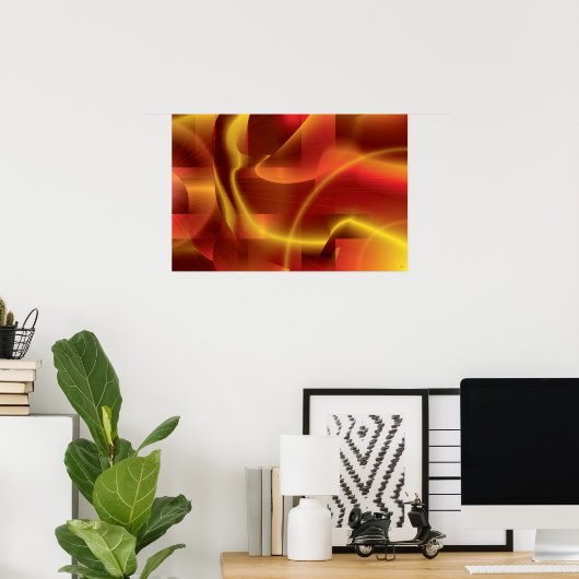 RedGold art print (Thuiskantoor)