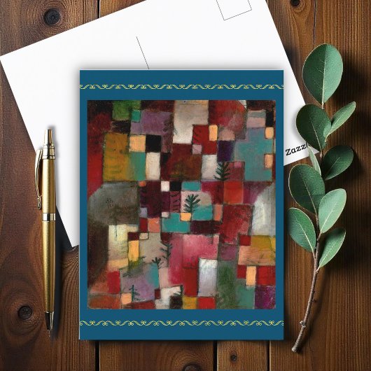 Redgreen and Violet-Yellow Rhythms, Klee (1920) Briefkaart