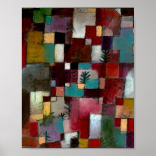 Redgreen en Violet-Yellow Rhythm : Paul Klee 1920 Poster