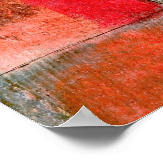 Redgreen en Violet-Yellow Rhythms Poster (Hoek)