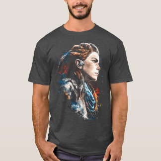 RedHaired Huntress Arrow of the Wild Machines frie T-shirt