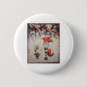 redhairedstripedw_freind1 ronde button 5,7 cm