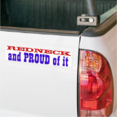 Redhals en PROUD ervan Bumpersticker (Op Truck)