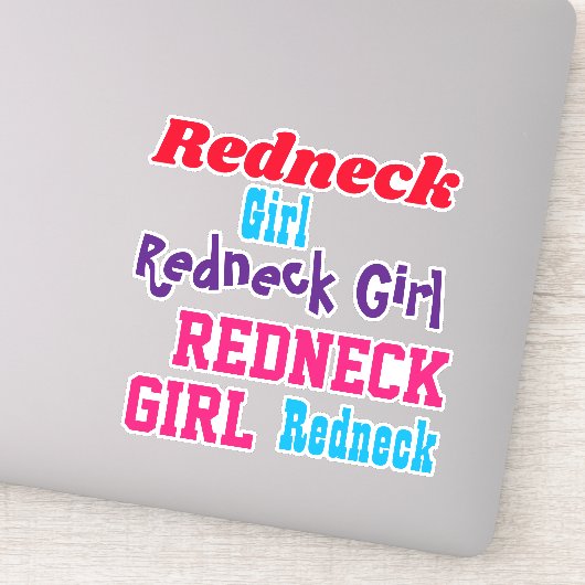 Redhals Girl Clear Sticker Auto of notebook Notiti (Detail)