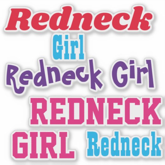 Redhals Girl Clear Sticker Auto of notebook Notiti (Voorkant)