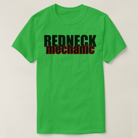 Redhals Mechanic Red T-shirt (Design voorkant)