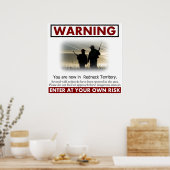 Redhals Territory Warning Poster (Keuken)