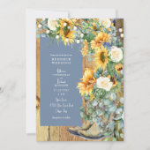 Redhals Wedding Cowboy Boots String Periwinkle Kaart (Voorkant)