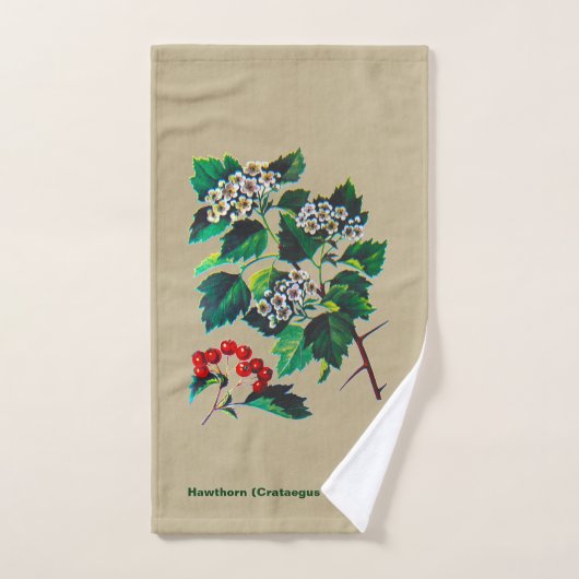 Redhaw Hawthorn op oud papier Handdoek (Handdoek)
