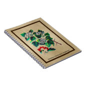 Redhaw Hawthorn op oud papier Notitieboek (Rechterzijde)