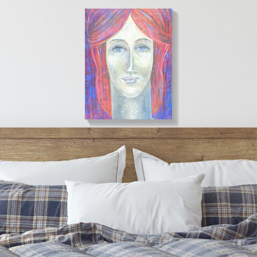 Redhead 2012 canvas afdruk (Insitu (Slaapkamer))