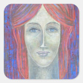 Redhead 2012 vierkante sticker (Voorkant)