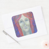 Redhead 2012 vierkante sticker (Envelop)